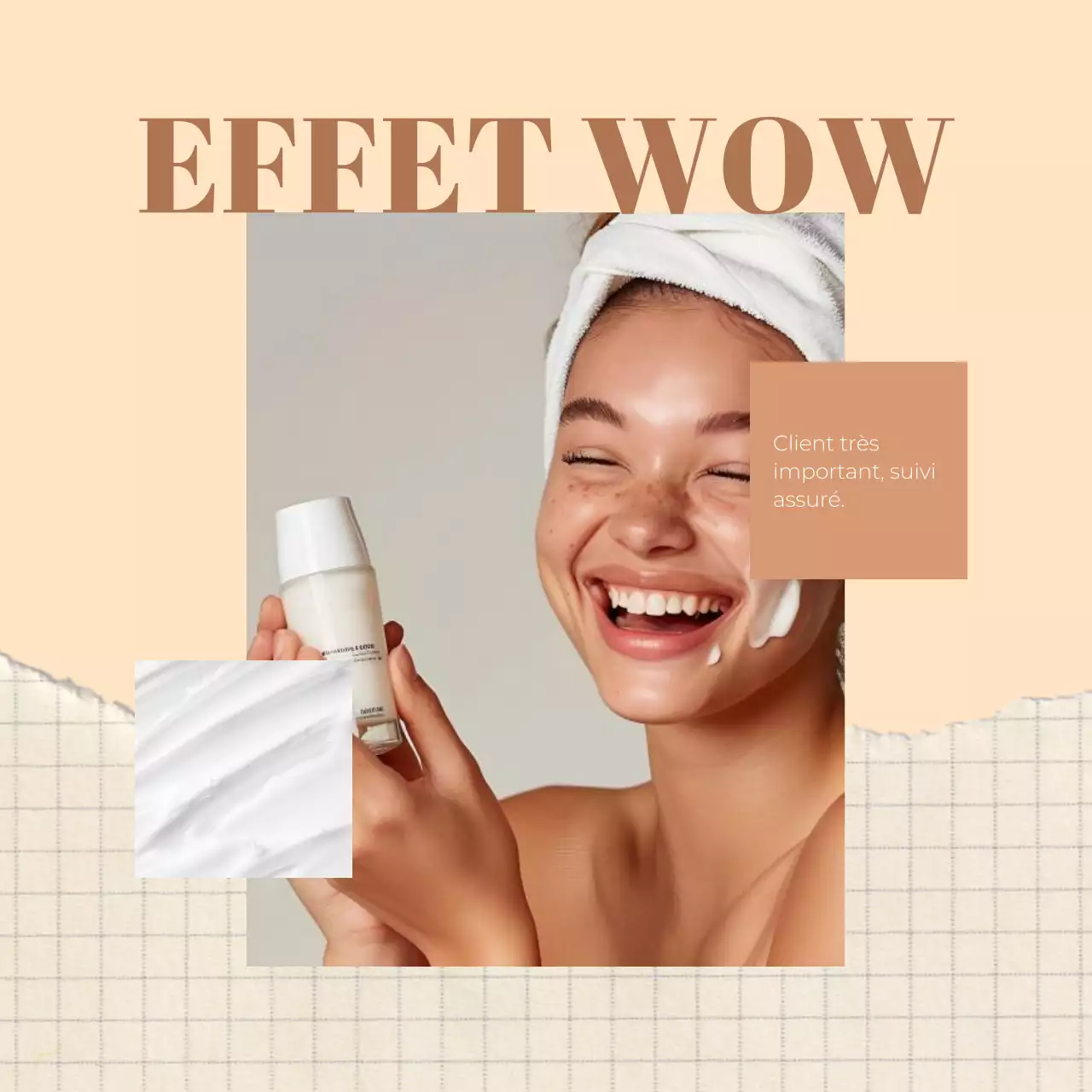 Stratégie de la tendance beige soins de la peau