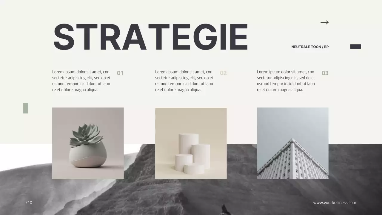 Beige Minimal Modern Profiel Bedrijfs Introductie