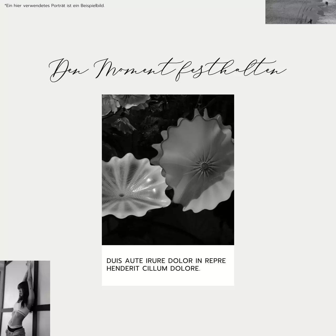 Beige und Schwarz Trend Fotocollage Ästhetischer Lifestyle Blog Promotion