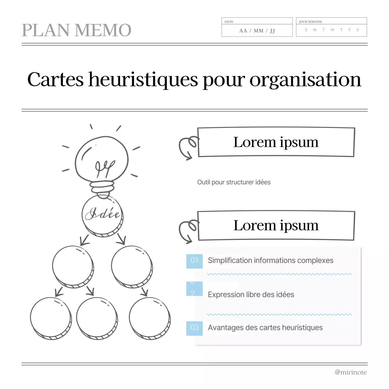 Trucs et astuces pour une prise de notes minimaliste en gris et jaune