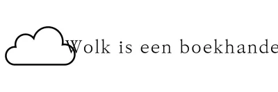 Emotionele en eenvoudige boekwinkel met wolkenillustraties en schreeflettertypes