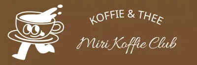 Barista-schort in warm bruin en wit met schattig symbool van koffiekopje en vintage-geïnspireerd tekstlogo Barista-schort voor café-medewerkers