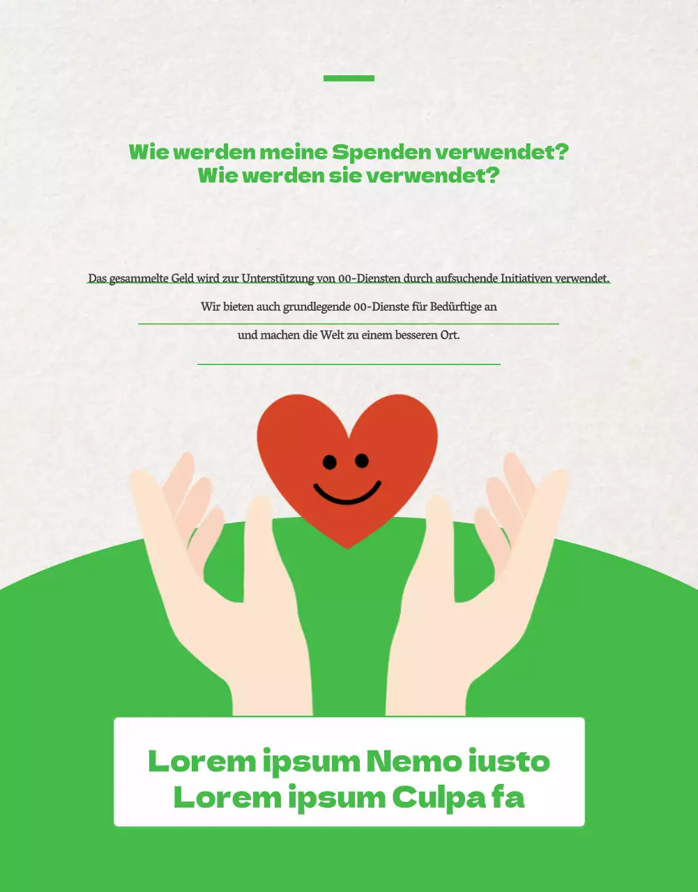 Förderung von Patenschaften im Trend mit Grün und Beige