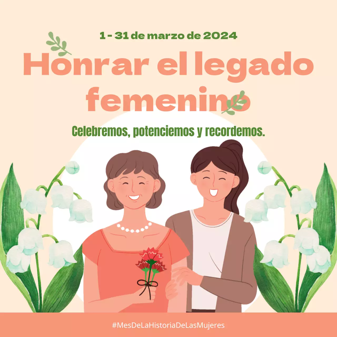 Publicidad del Mes de la Historia de la Mujer de Orange Animation Tropical