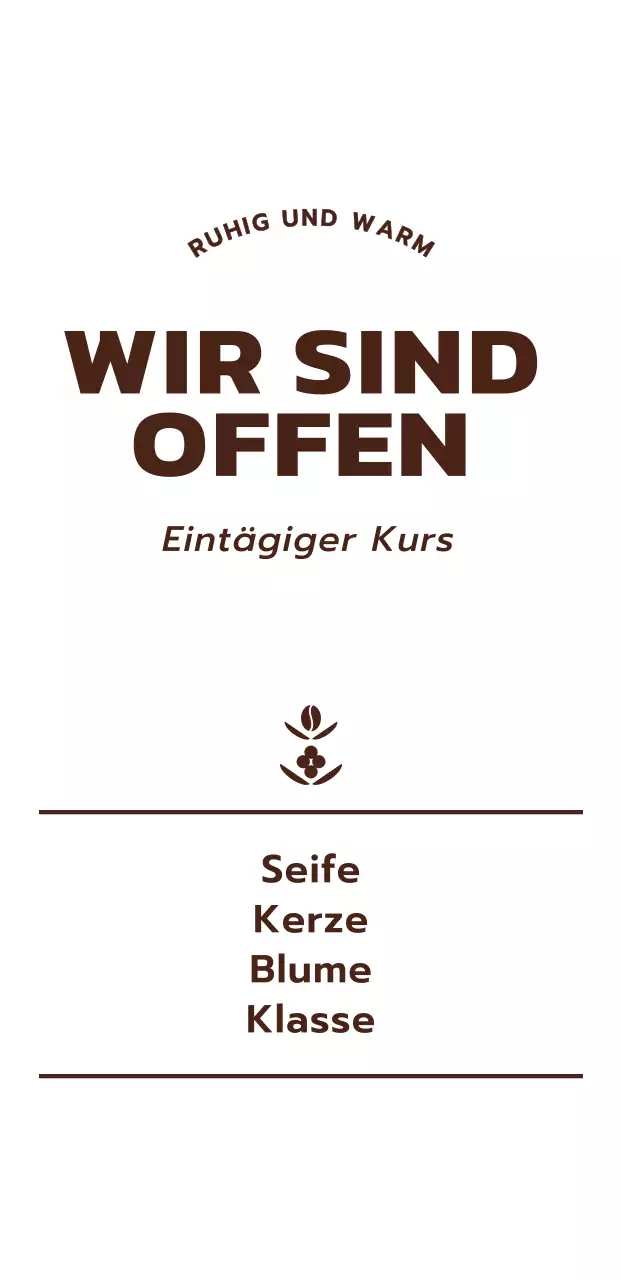 Workshop Ein-Tages-Kurs Seife Kerze Blume Klasse