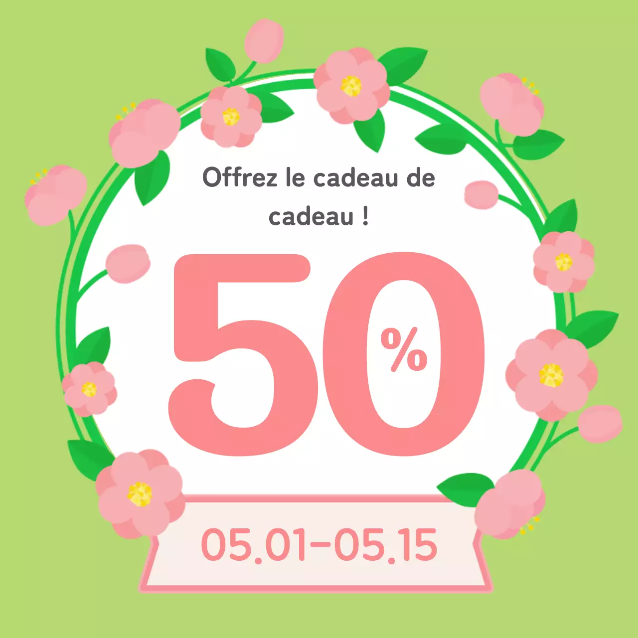 Promouvoir un mois de la famille tropicale en rose