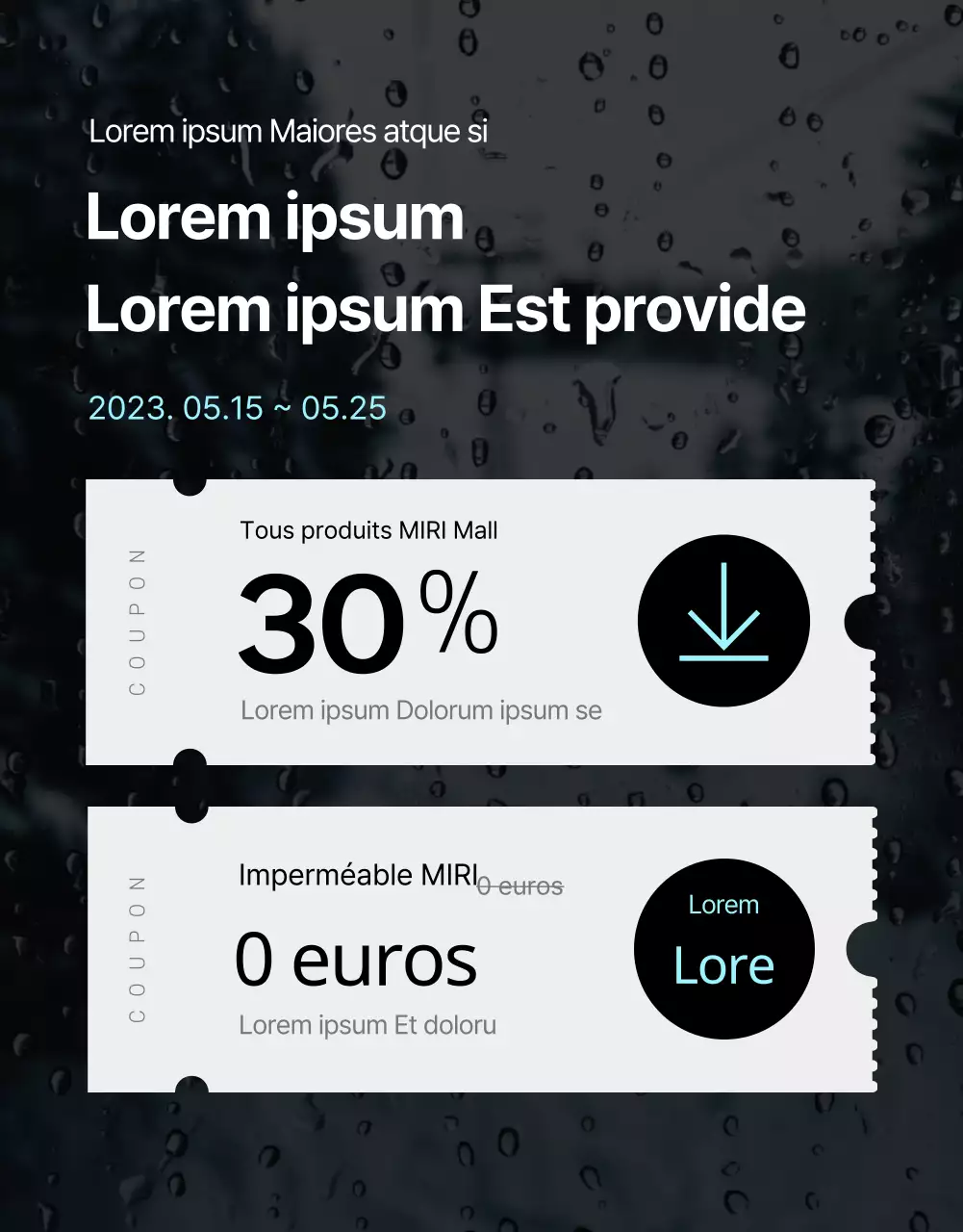 La tendance des imperméables noirs et bleus pour la saison des pluies