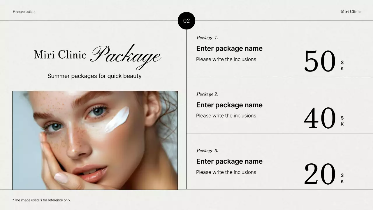 White Elegant Beauty Presentation