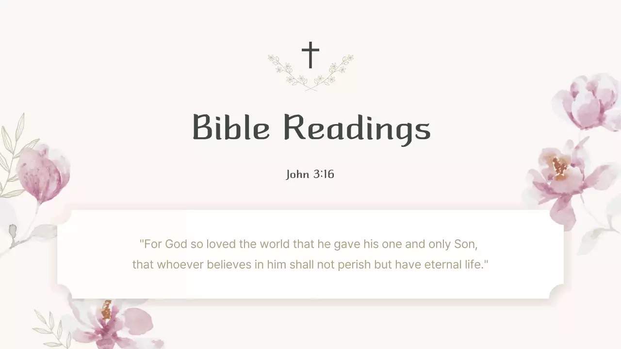 Beige Elegant Church Announcement Presentation