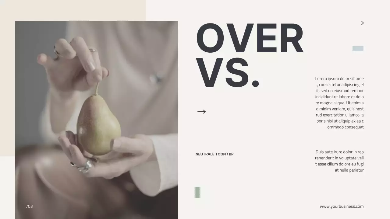 Beige Minimal Modern Profiel Bedrijfs Introductie