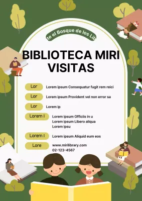 Cómo solicitar una visita a la biblioteca verde y blanca