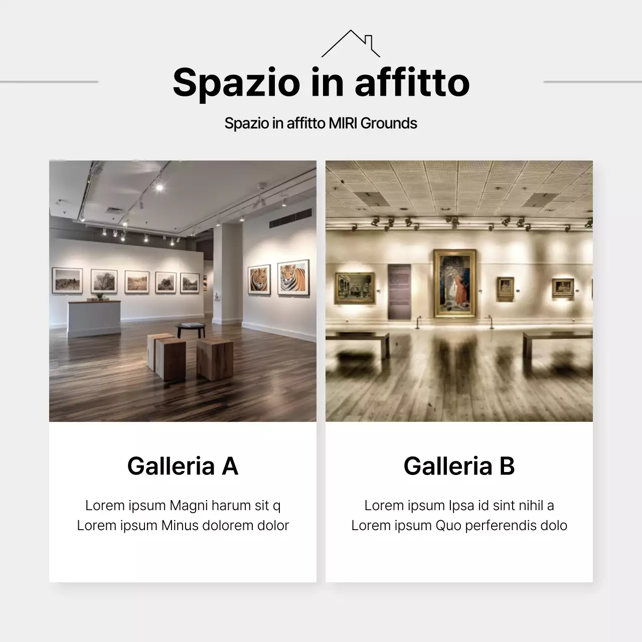 Annuncio moderno di noleggio pre-macinato in arancione