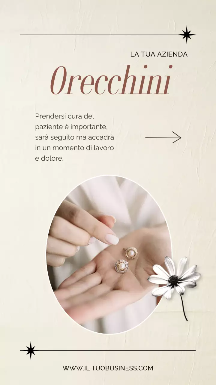 Beige e marrone elegante Regali esclusivi di gioielli per la mamma promozione