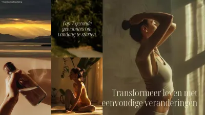 Beige en wit Trendy Gezond Esthetisch Lifestyle Vlog Promotie