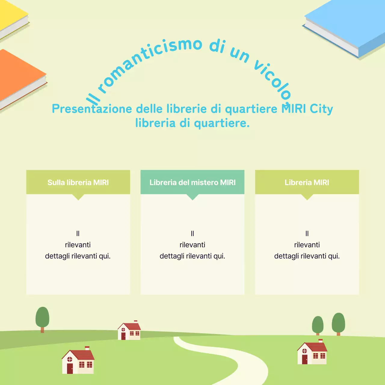 Una guida alla libreria gialla e verde