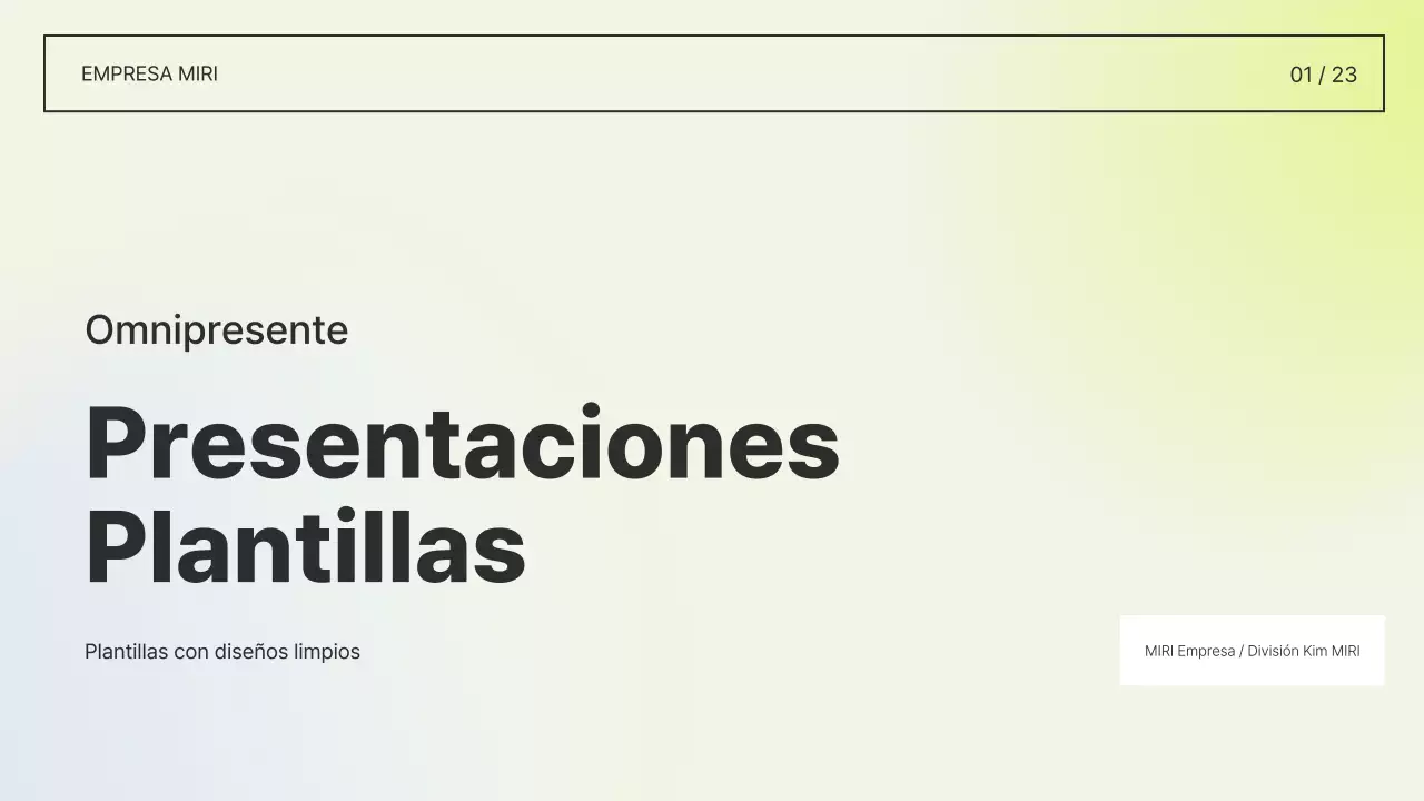 Informe de diseño sencillo en blanco y chartreuse