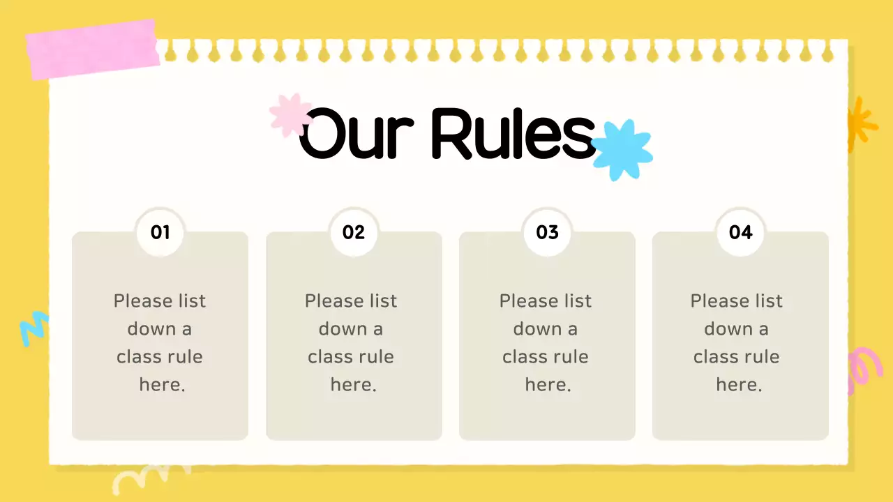 블루 심플 스쿨 라이프 가이드 프레젠테이션