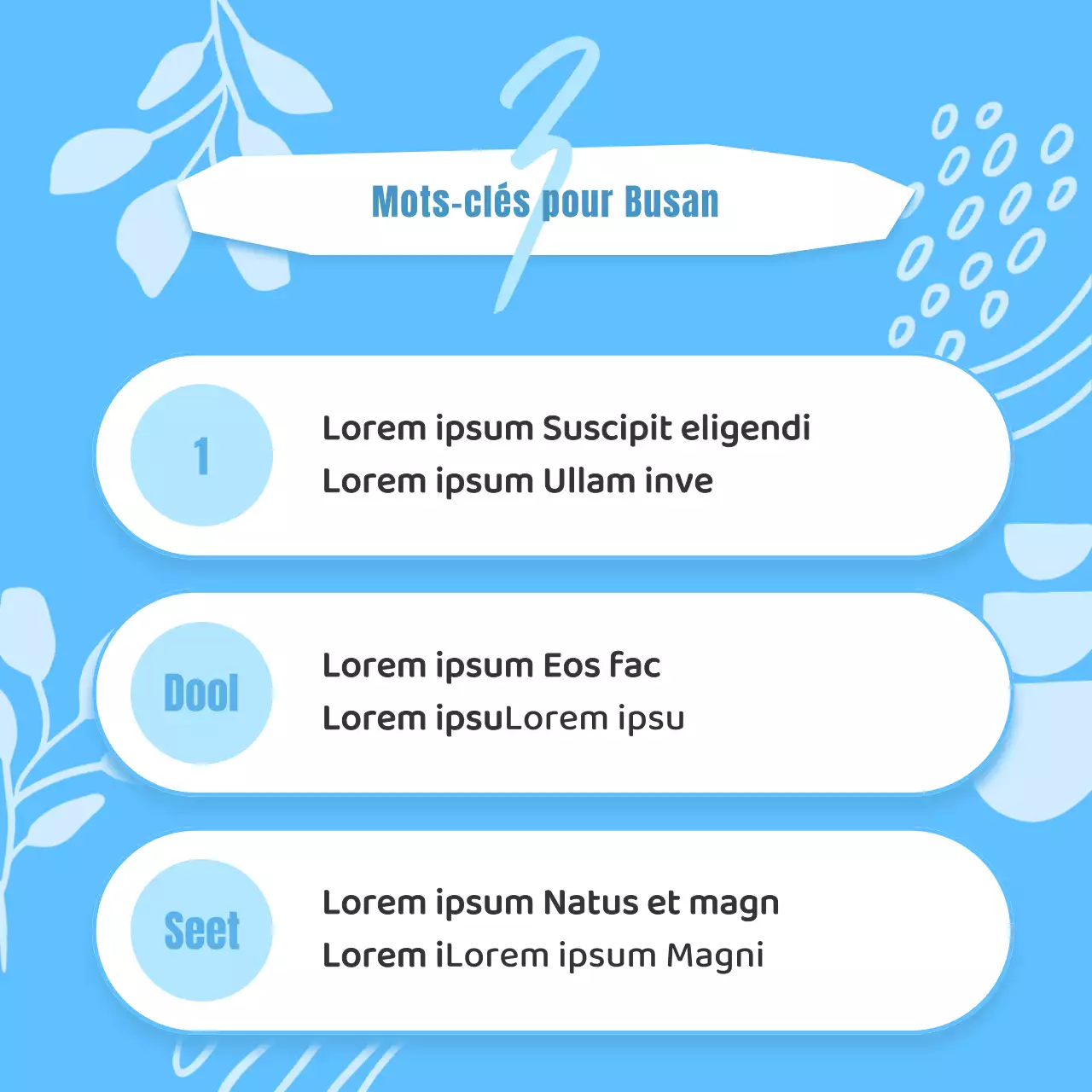 Un guide de quartier kitsch, bleu clair et blanc de Busan