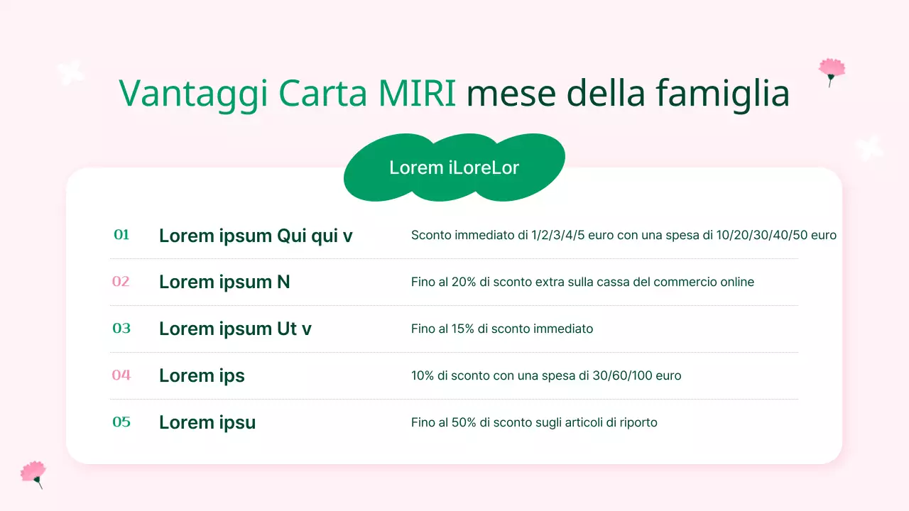 Rosa Casa Mese Regalo Promozione Planner