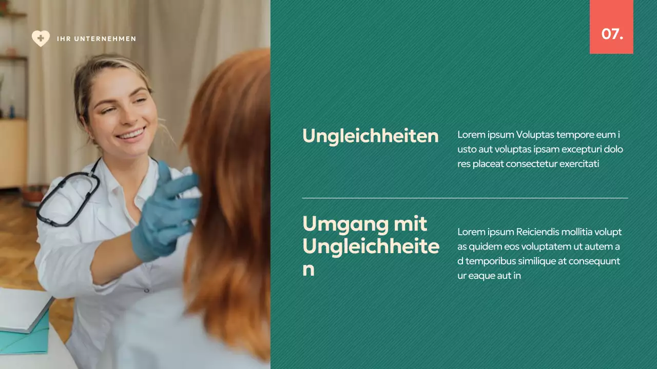 Grün und Elfenbein Modern Bericht zum Weltgesundheitstag