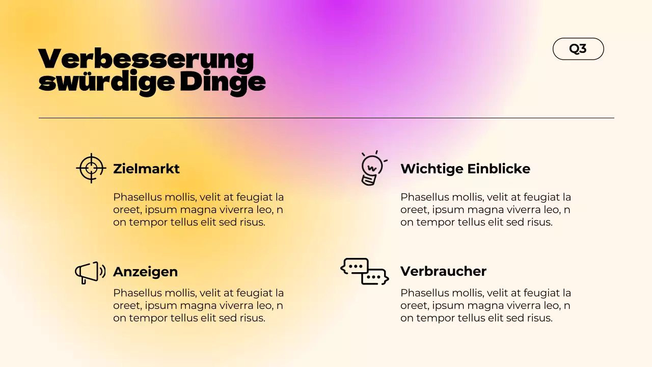 Lila Einfacher Farbverlauf Bericht