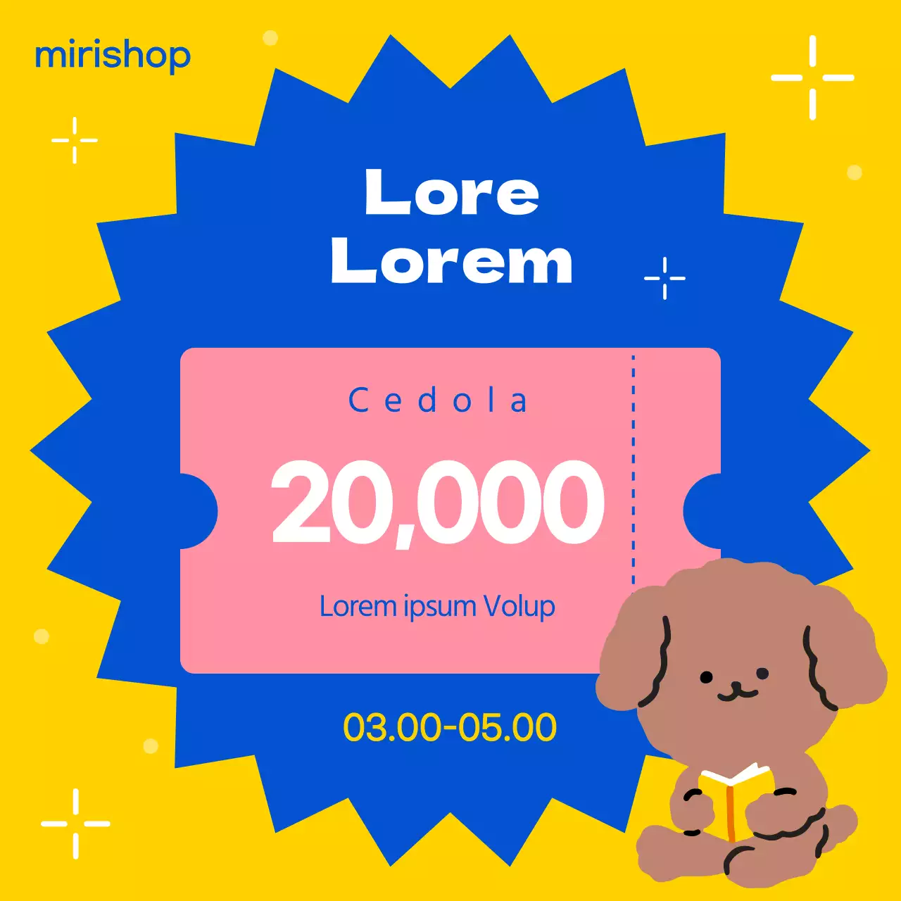 Postazione di vendita tropicale a mercato aperto in giallo e rosa