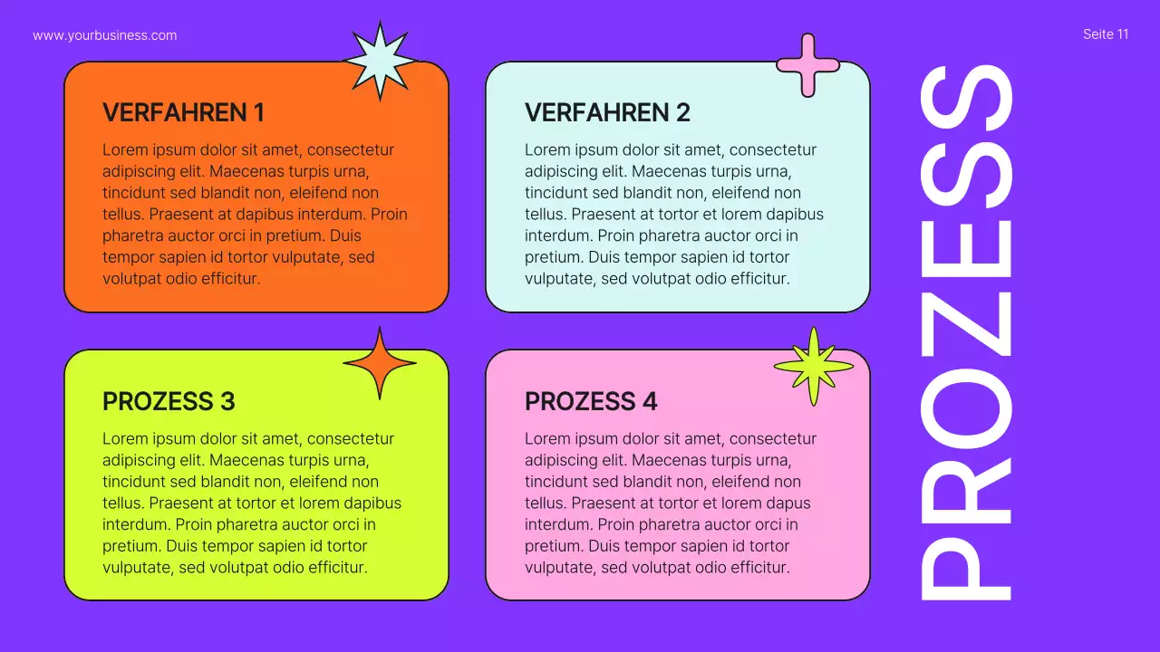 Lime Orange Bold Geschäftsprofil Einführung