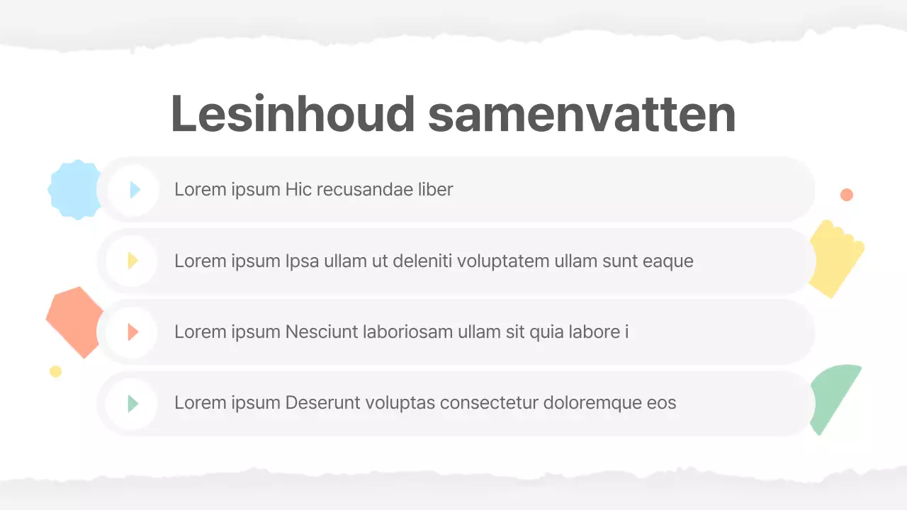 Basismateriaal voor school in geel en groen