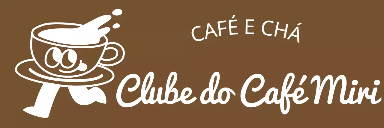Avental de barista em castanho quente e branco com símbolo de chávena de café e logótipo de texto de inspiração vintage Avental de barista para empregados de café