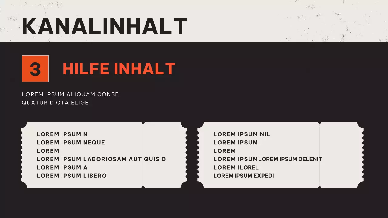 Rot-orangefarbener Plan für Retro-Videoinhalte