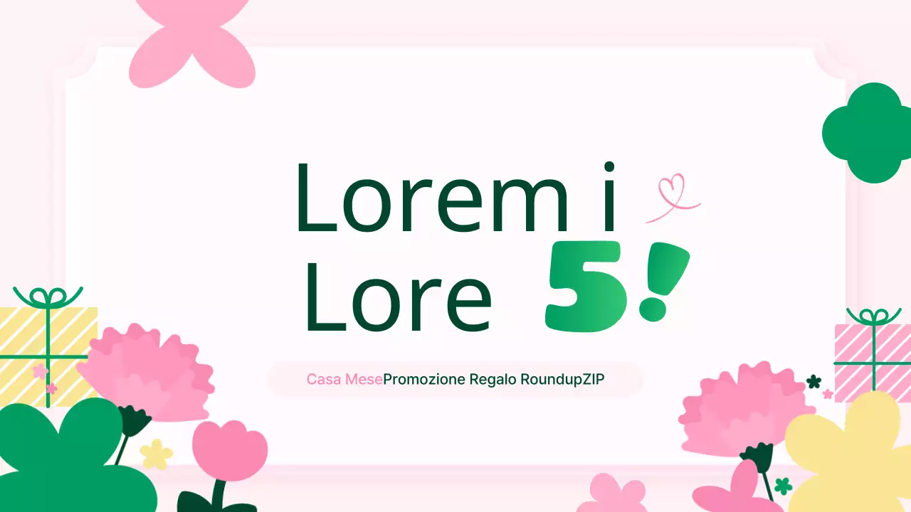 Rosa Casa Mese Regalo Promozione Planner