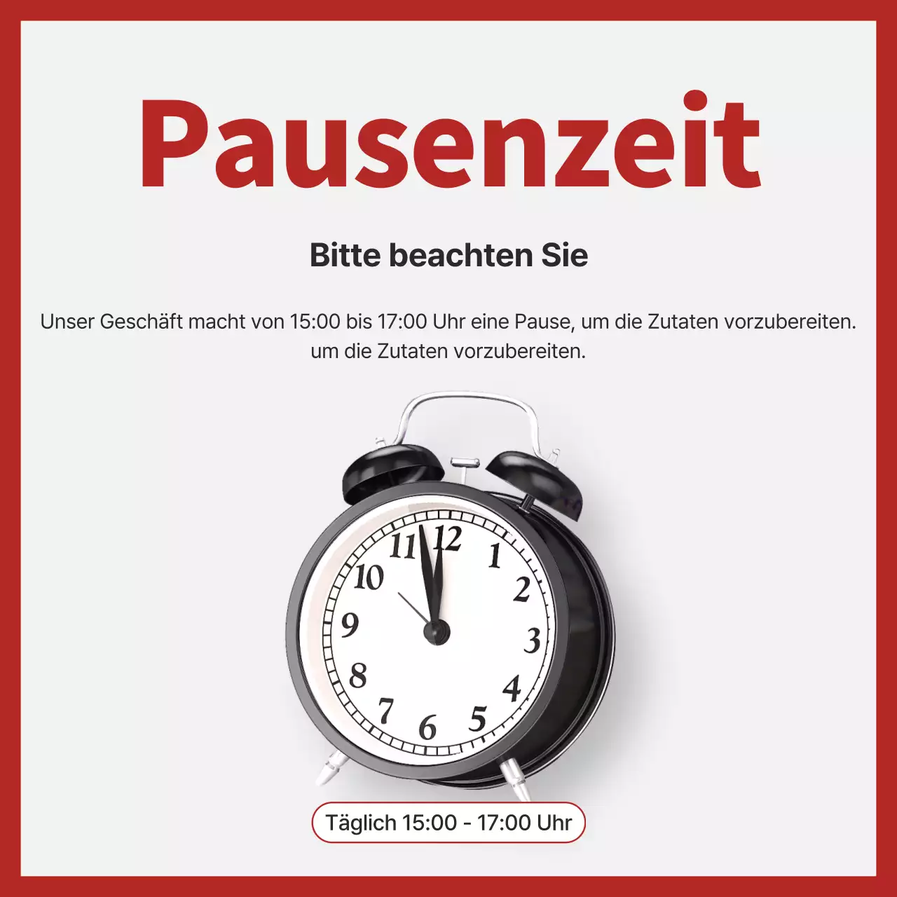 Eine moderne rote und graue Geschäftsanzeige