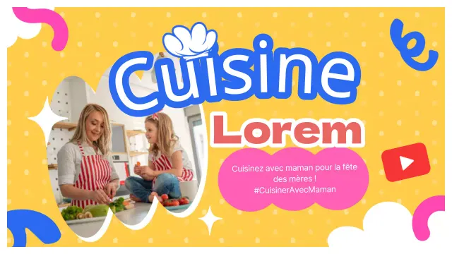 Vidéo de la fête des mères moderne et jaune