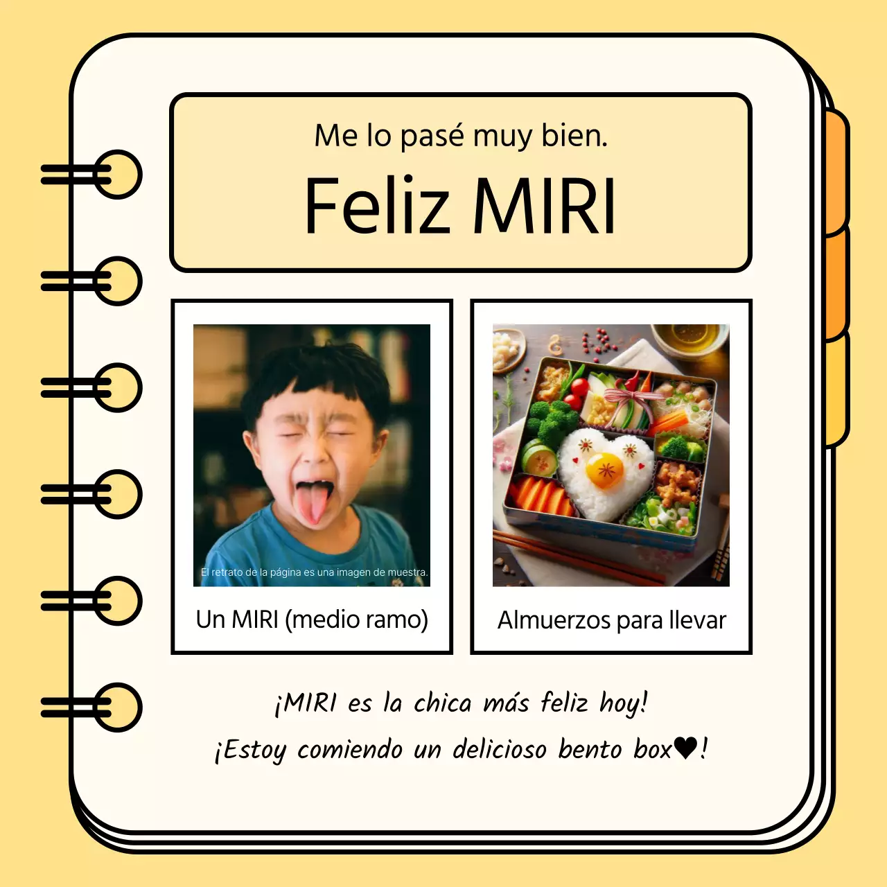 Un bonito plan de viaje de estudios con fondo naranja