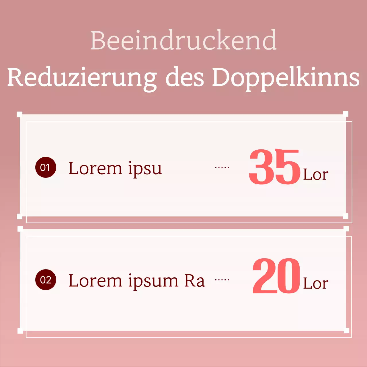 Weiß und Rot Basic Style Verfahren Paket Post