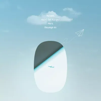 Ein einfacher sentimentaler Beitrag in Blau und Hellblau