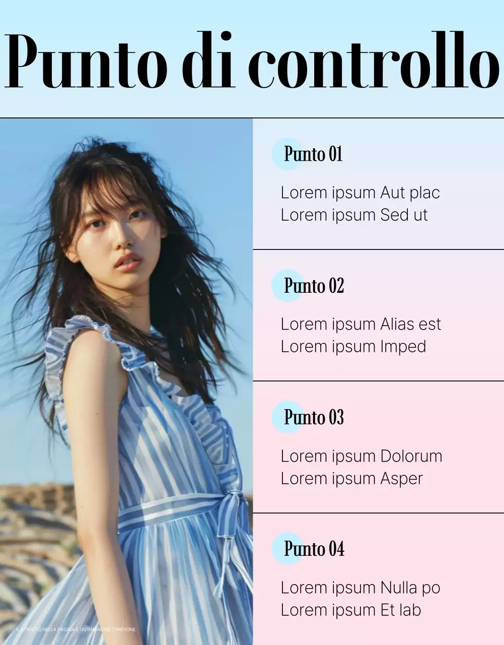 Promozione moda semplice in rosa e azzurro