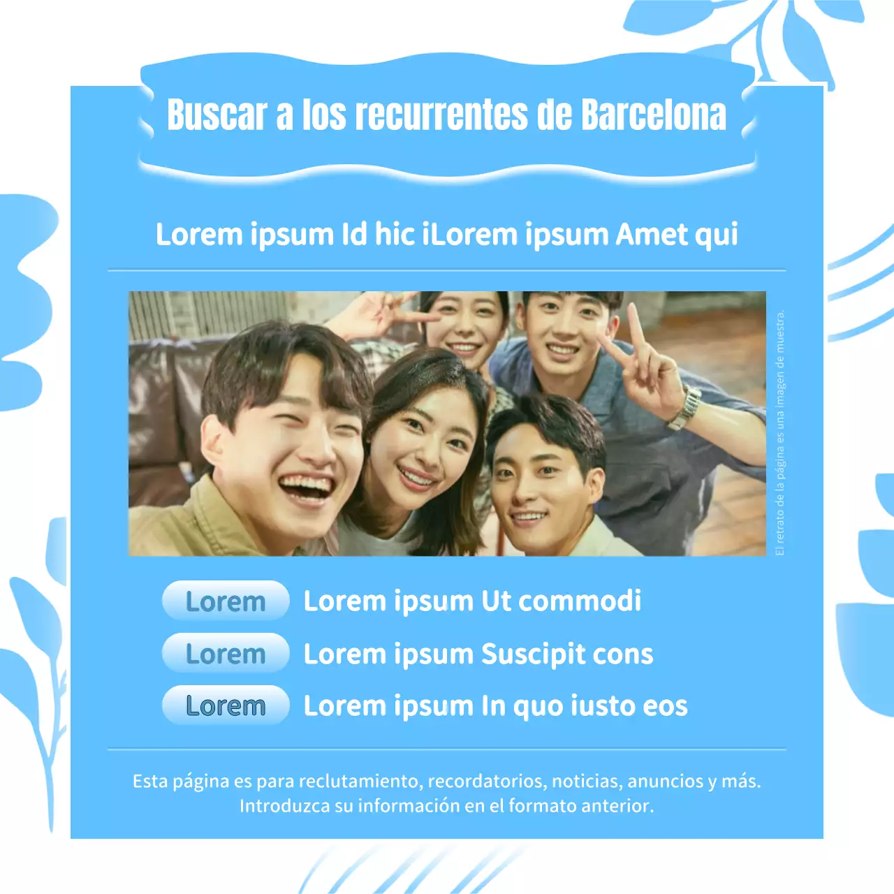 Una guía de barrio kitsch en azul claro y blanco de Busan