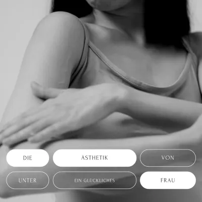 Grauer und weißer moderner Lifestyle Blog Promotion