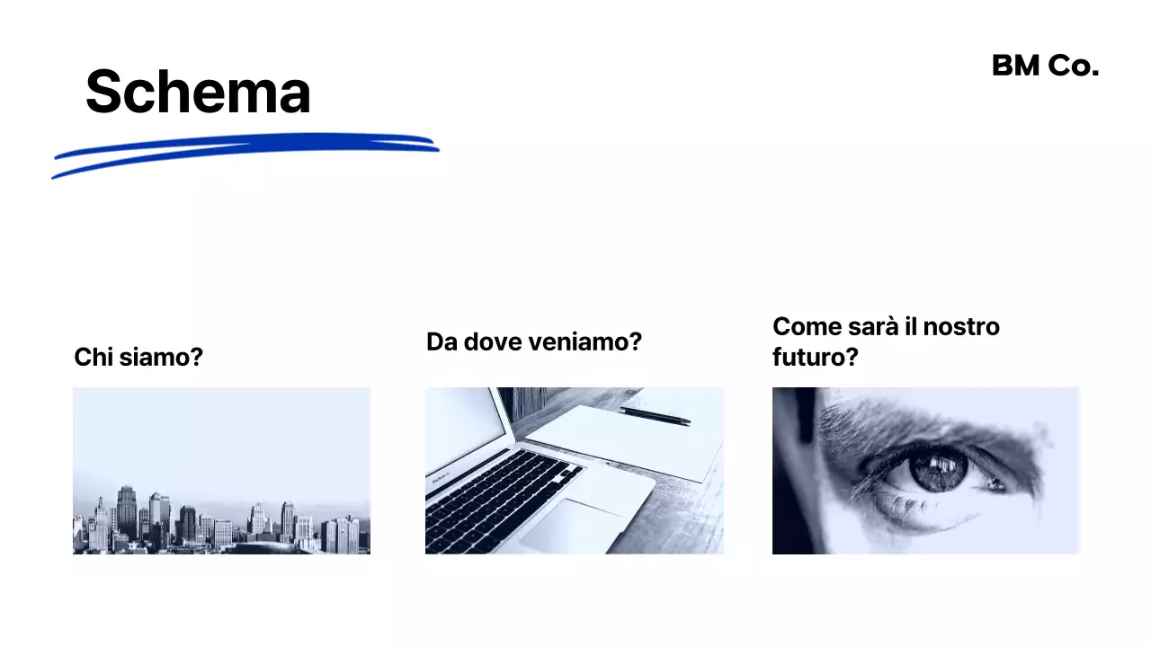 Introduzione dell'azienda Blue Modern Marker