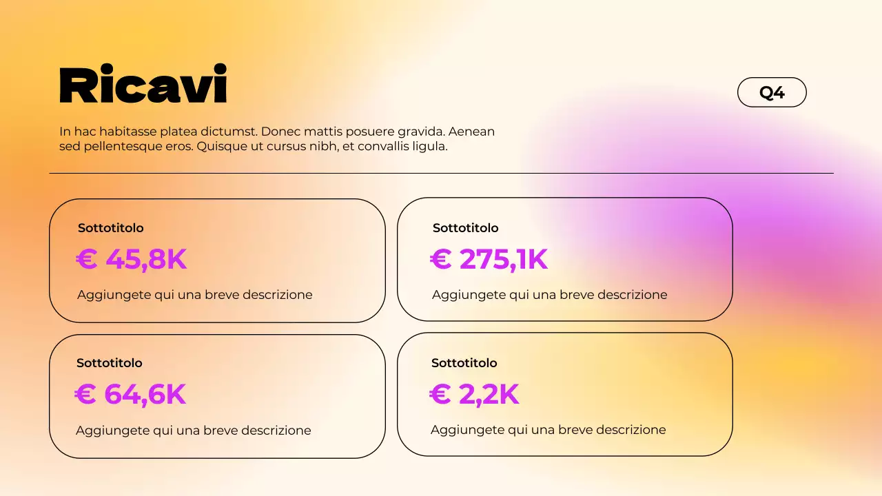 Rapporto viola a gradiente semplice