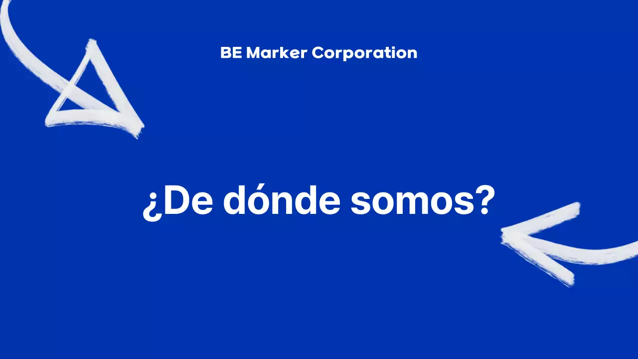 Presentación de la empresa Blue Modern Marker