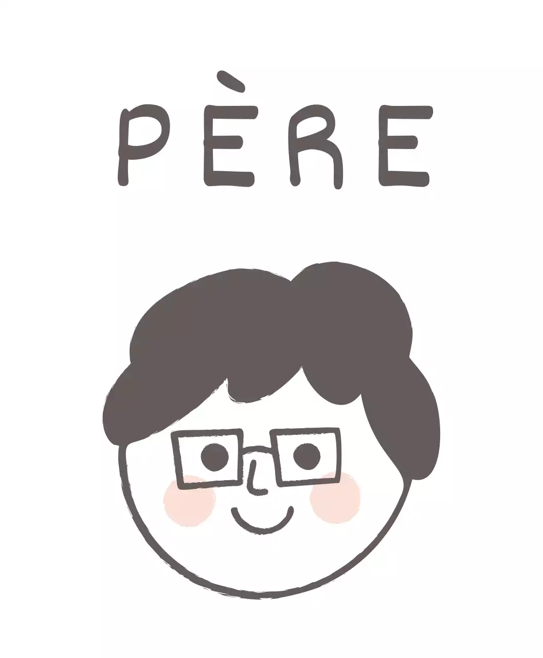 T-shirt avec gribouillis écriture dentelée cœurs chauds et famille mignonne illustration