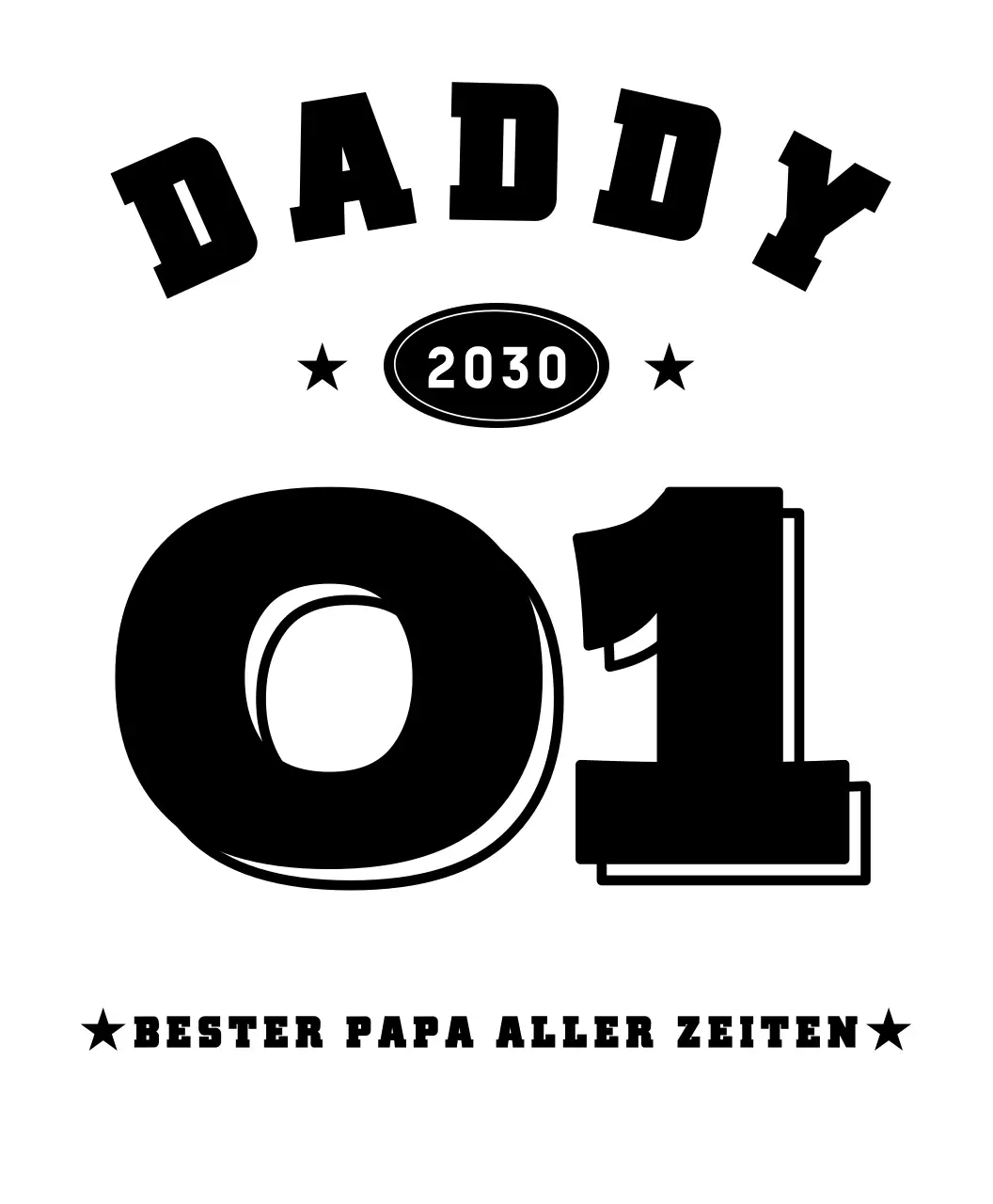 Sporty Family Bold Numbered T-Shirt Familien-T-Shirts, Gruppen-T-Shirts