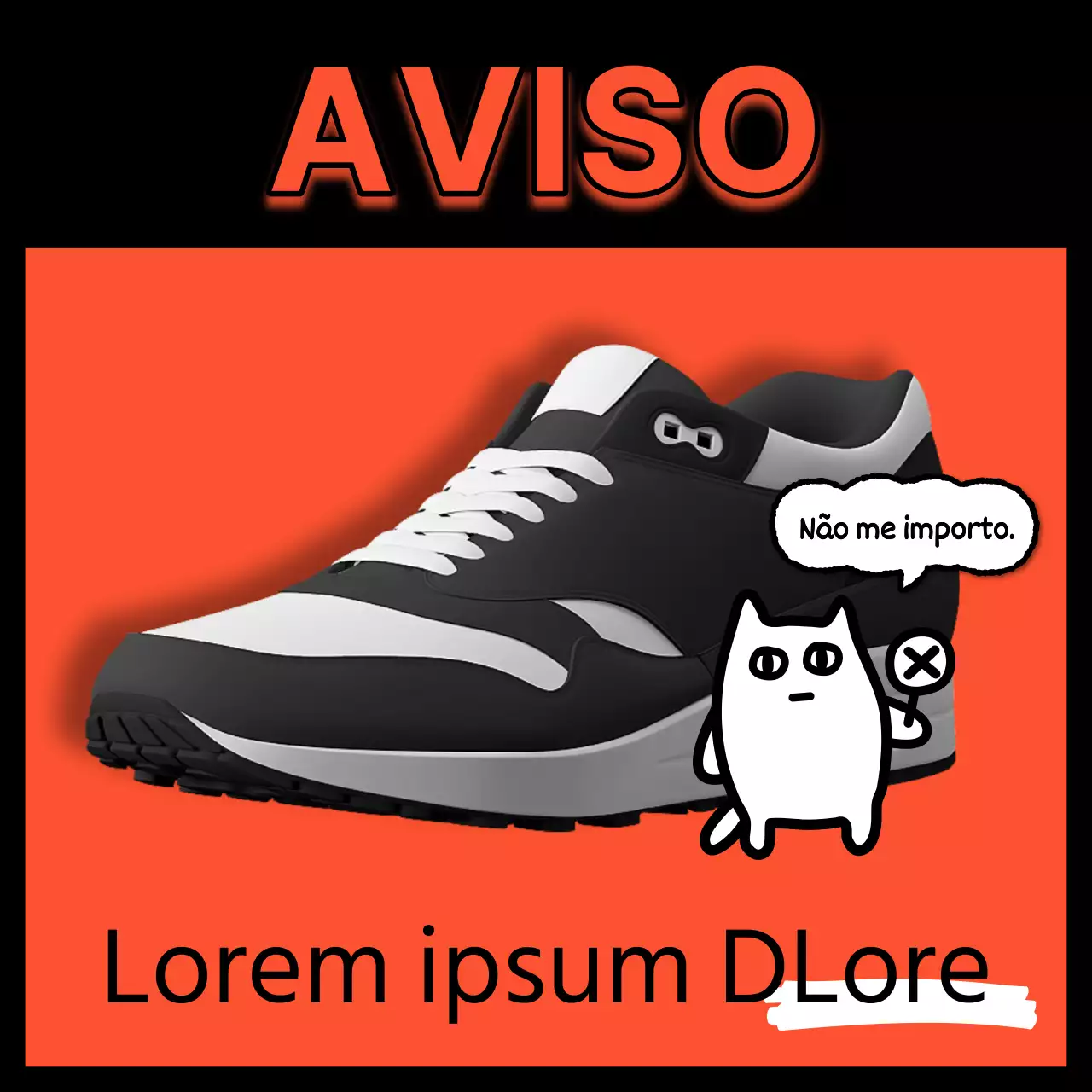 Avisos de sanções assinalados a vermelho e a preto