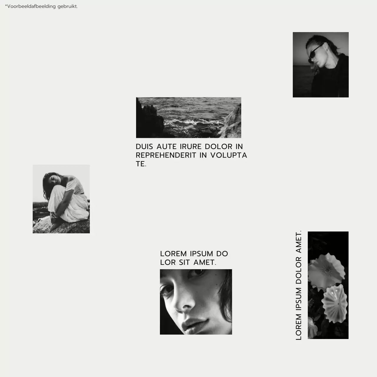 Beige en Zwart Trend Fotocollage Esthetisch Lifestyle Blog Promotie