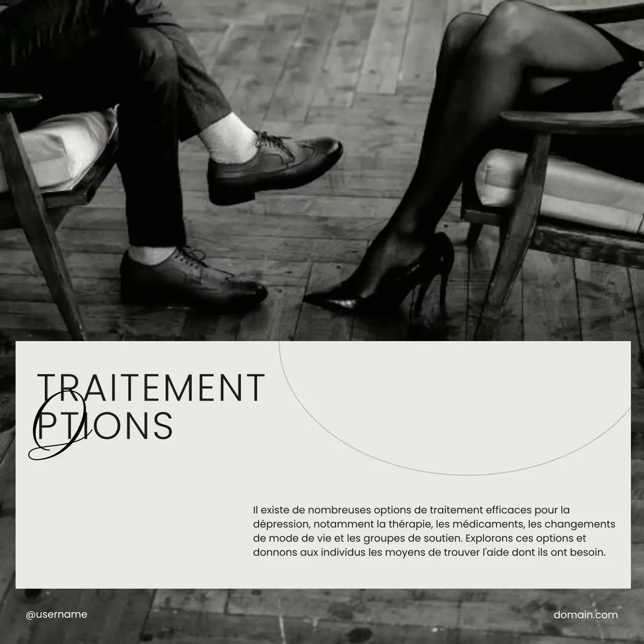 Beige Black and White Minimal Mental Health Care Self-Love Campaign (Campagne pour l'amour de soi)