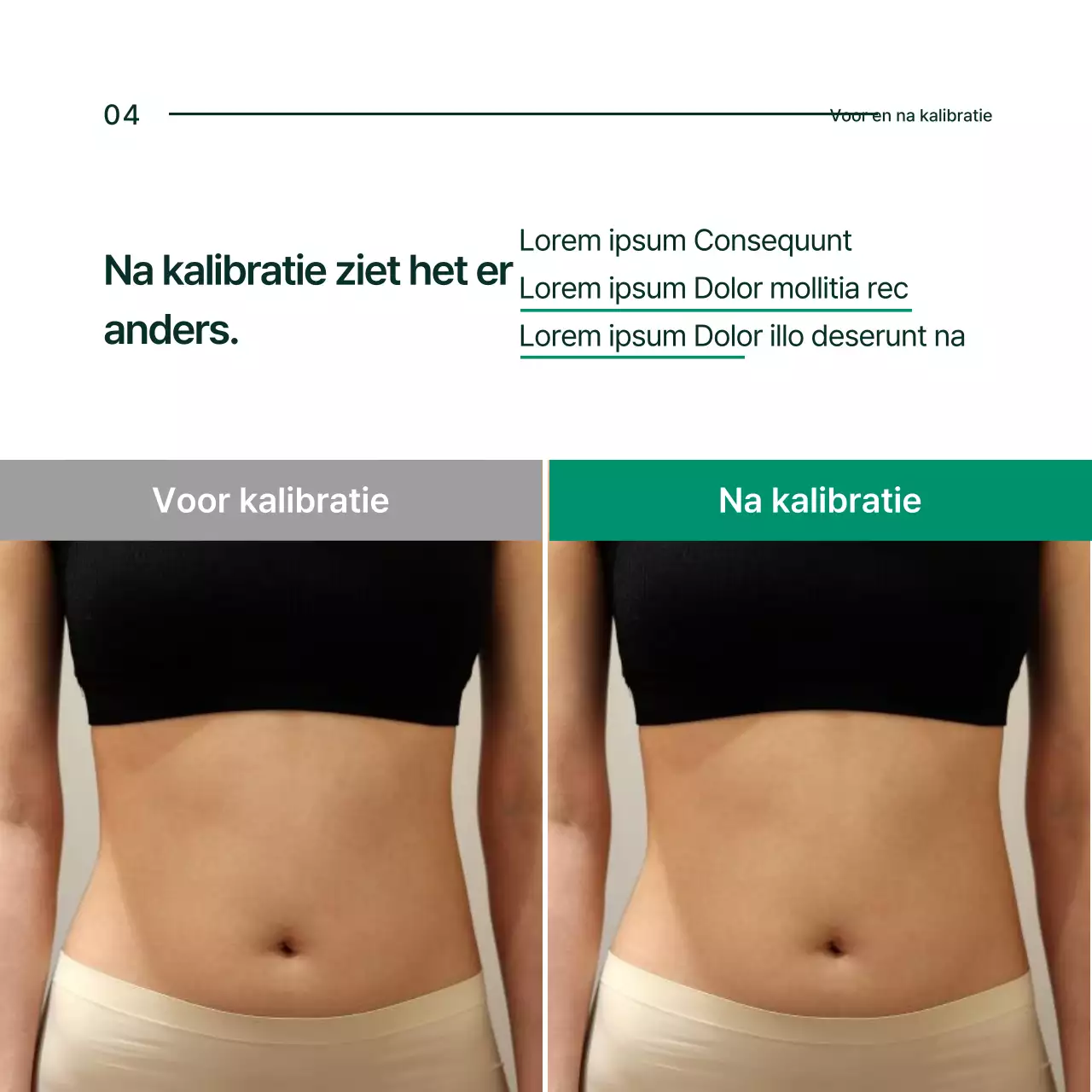 Over de Simple Green and White Pelvic Correction Solution