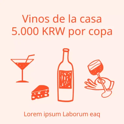 Un sencillo anuncio rojo de la hora feliz en un restaurante