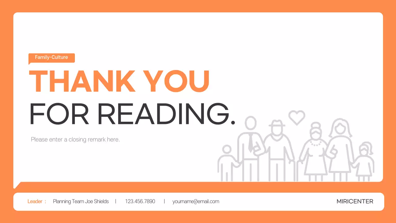 Orange Clean Family Presentation